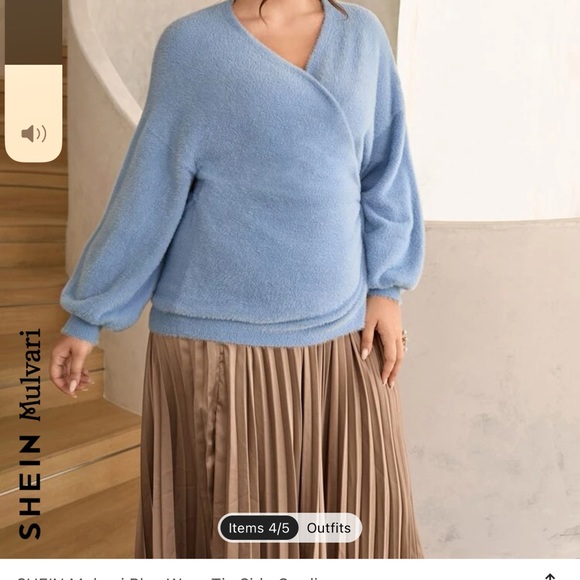 Wrap tie side cardigan/sweater - Picture 4 of 4